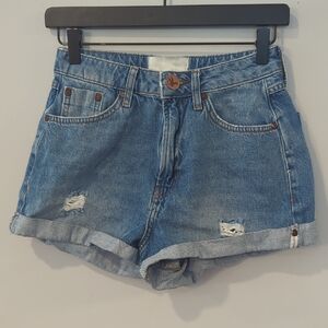 One Teaspoon Jean Shorts High Waist Bandit size 25‎